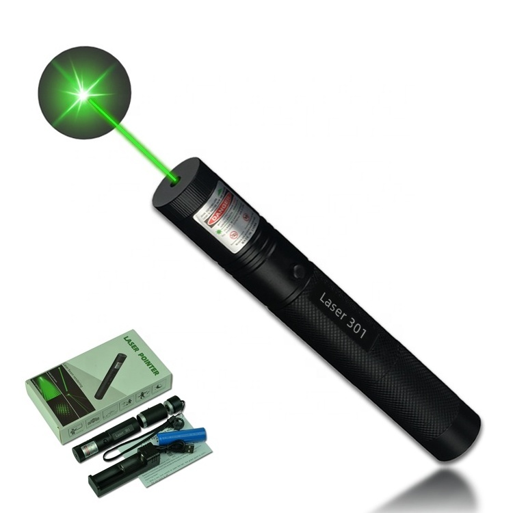 Factory direct sales new 301 single point adjustable green laser pointer 523nm laser indication teaching pen