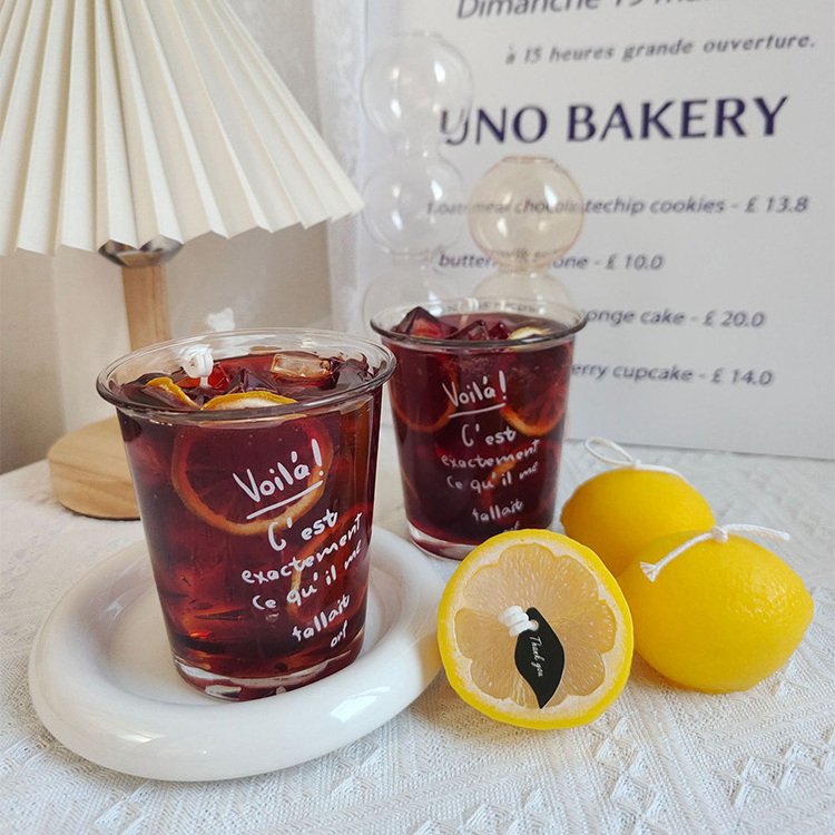 Lemon Red Tea Novelty Candle Creative New Born Baby Gift Set Drinks Shaped Gel Wax Candle