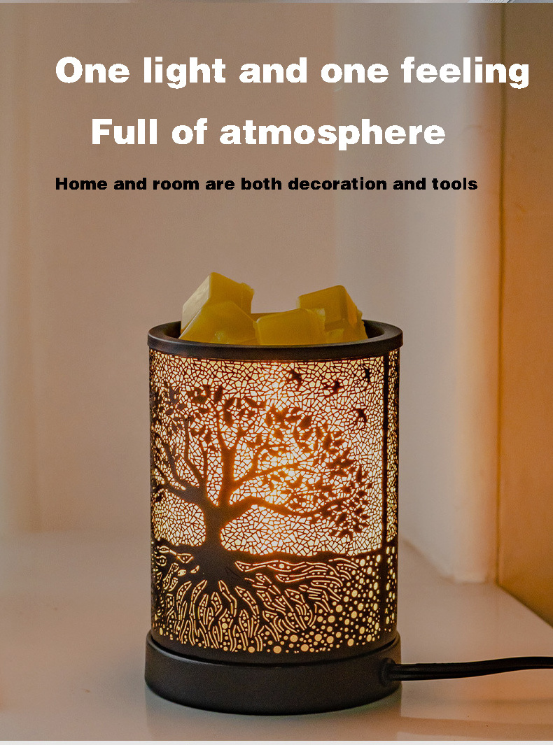 Electric Metal Candle Wax Scentsy Warmer Home Fragrance Diffuser with Fragrance