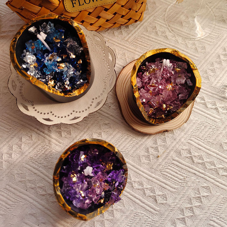 Crystal Candles Scented Witchcraft Decor Supplies Other Creative Gifts Novelty Crystal Candles