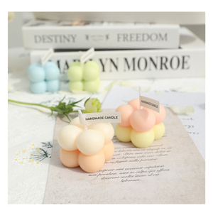 Ins style Romantic decoration in bulk handmade Cute Mini small Magic Cube bubble Smokeless scented candle