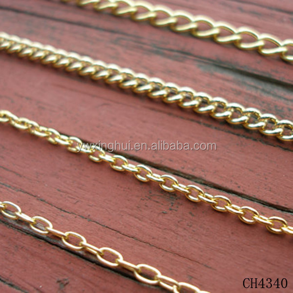 Factory direct cheap prices fake gold plated chains for jewelry