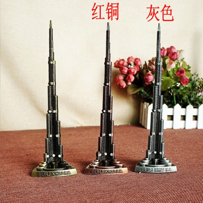 Hot Sale U A E emirates Travel Souvenir Model Home Decoration The Burj Khalifa Tower in Dubai