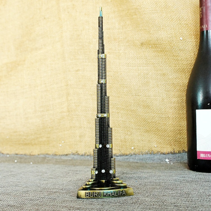 Hot Sale U A E emirates Travel Souvenir Model Home Decoration The Burj Khalifa Tower in Dubai