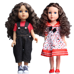 Custom 18 inch dolls for kids toys Gifts Realistic pretty doll Silicone full body Silicon little girl baby doll toy