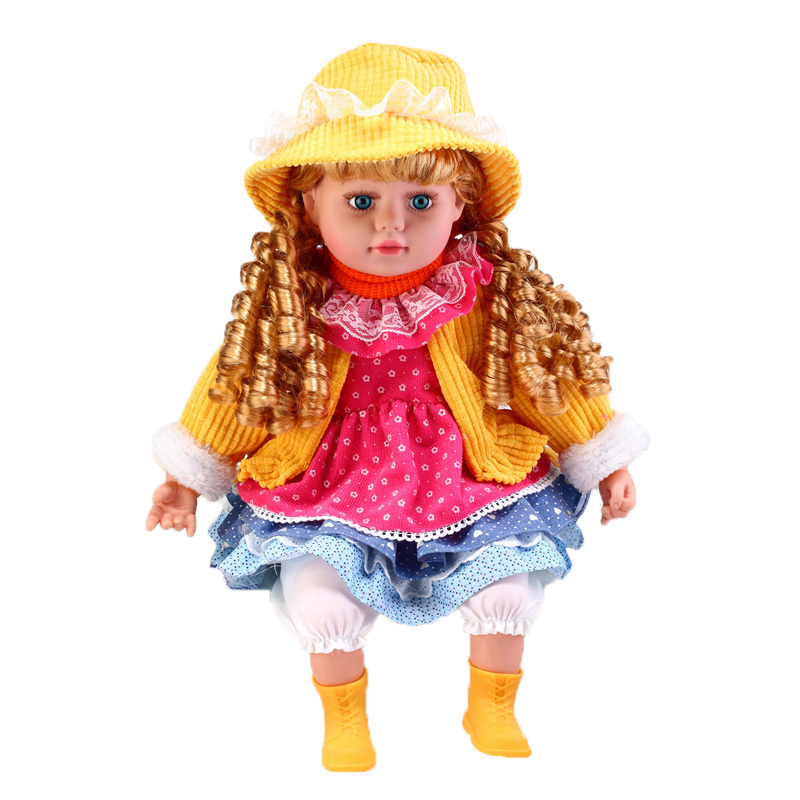 24 inch blink eyes by touch body speak Spanish dialogue lovely plush Baby electronic function dolls