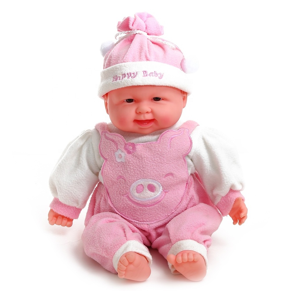 Wholesale product laugh out loud with the loudspeaker costume babies doll kids gift baby reborn realistic doll