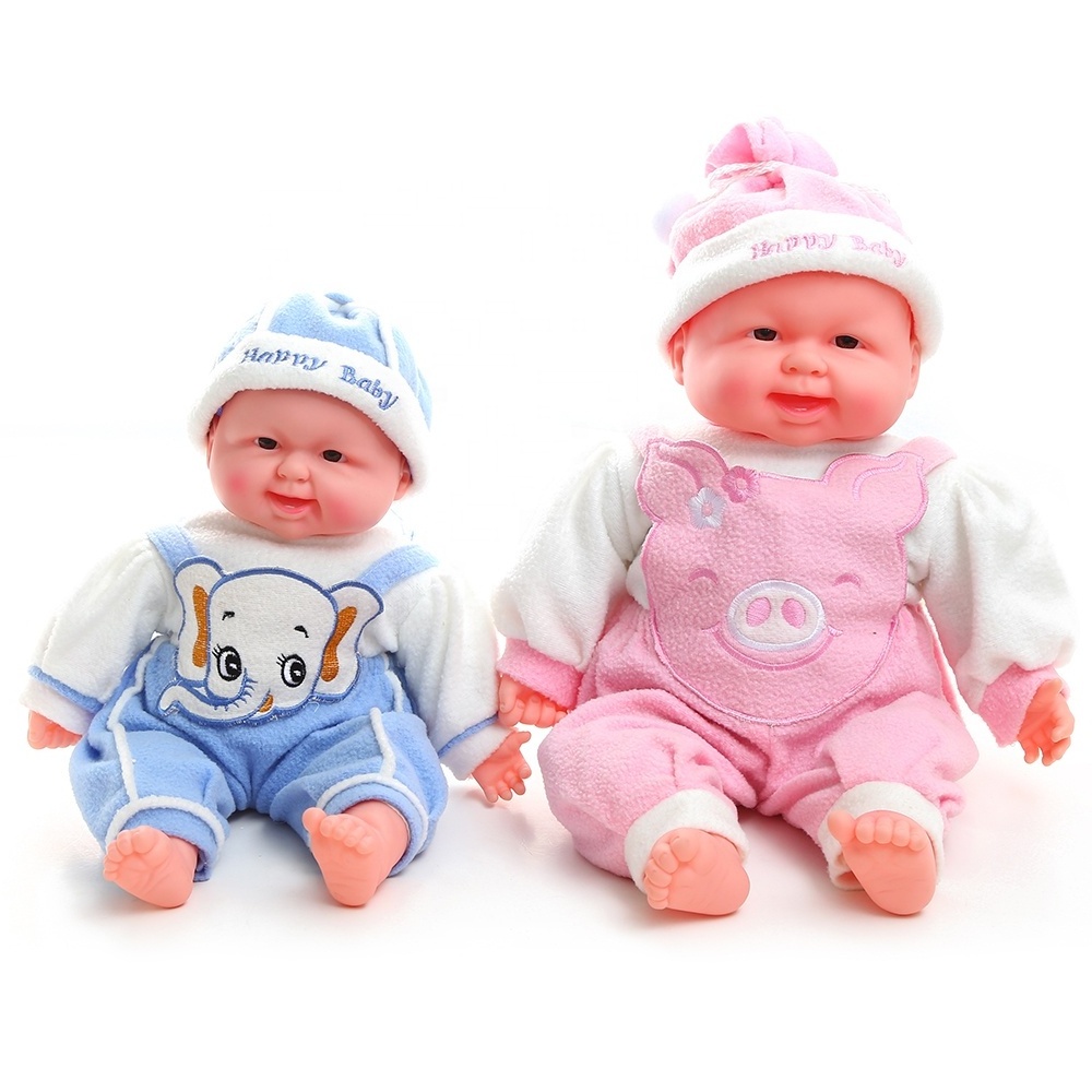 Wholesale product laugh out loud with the loudspeaker costume babies doll kids gift baby reborn realistic doll