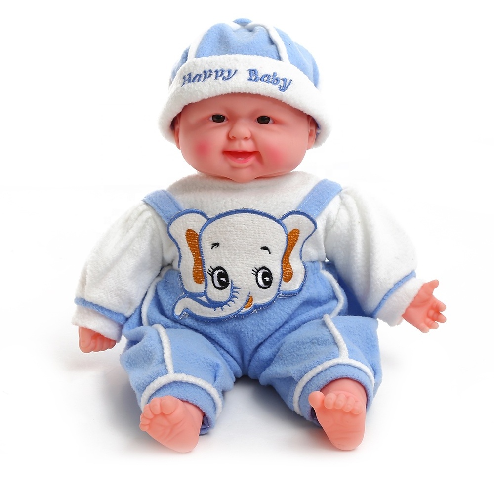 Wholesale product laugh out loud with the loudspeaker costume babies doll kids gift baby reborn realistic doll