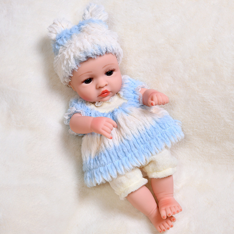 Ready Stock Soft Vinyl Realistic 11 Inch Angel Toddler Full Body Baby Vinyl Reborn Dolls For Boys Girls