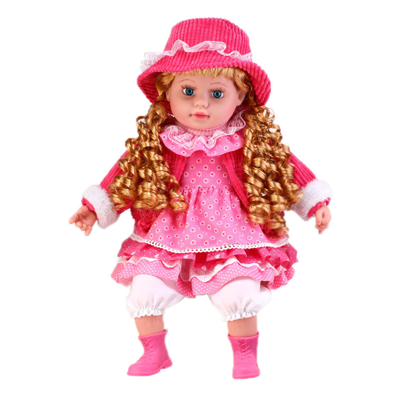 24 inch blink eyes by touch body speak Spanish dialogue lovely plush Baby electronic function dolls