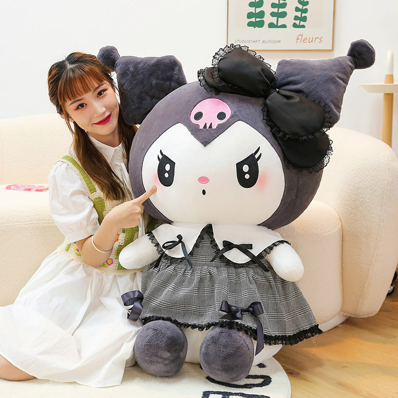 XT506 Wholesale Cute Japan Cartoon Sanrio Series Kuromi My Melody Hellokitty Plush Doll Sanrio My Melody Cinnamoroll Plush Toy