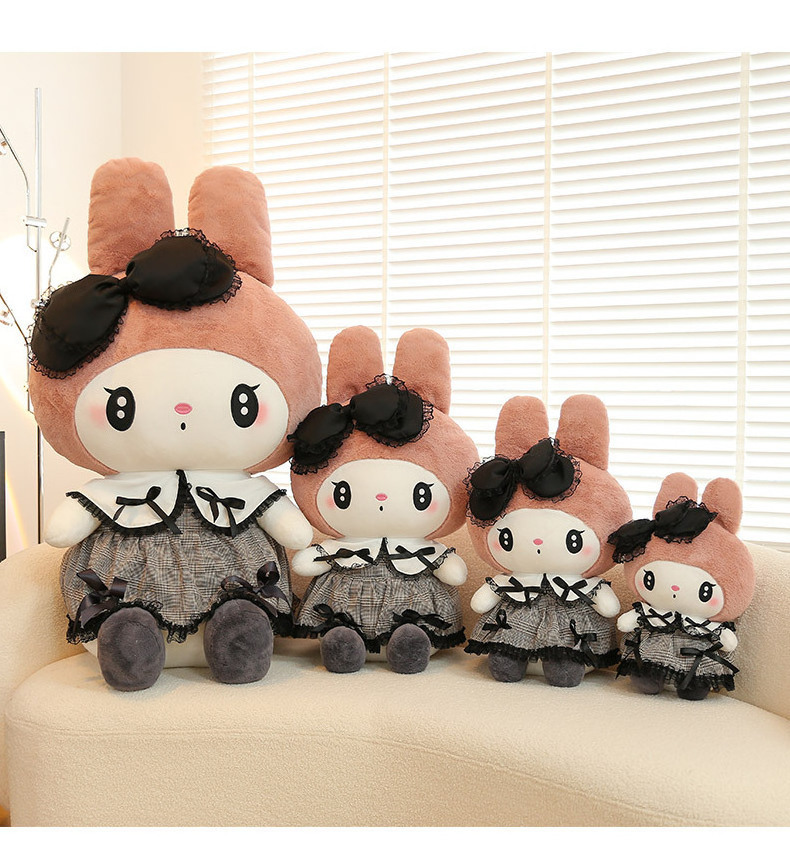 XT506 Wholesale Cute Japan Cartoon Sanrio Series Kuromi My Melody Hellokitty Plush Doll Sanrio My Melody Cinnamoroll Plush Toy