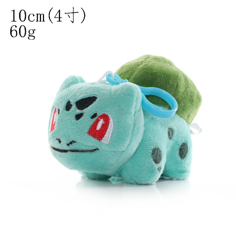 XT382 Wholesale bulk 10cm mini pokemoned peluche plush toy All star collection pokemoned plush keychain for claw vending machine