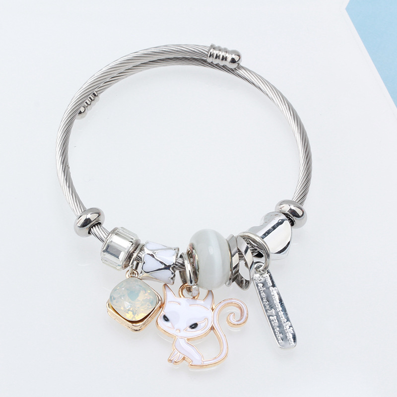 Popular DIY Charm Bracelet For Women High Quality Stainless Steel Cuff Bracelet Accept Small Order Client's Design New Jewelry