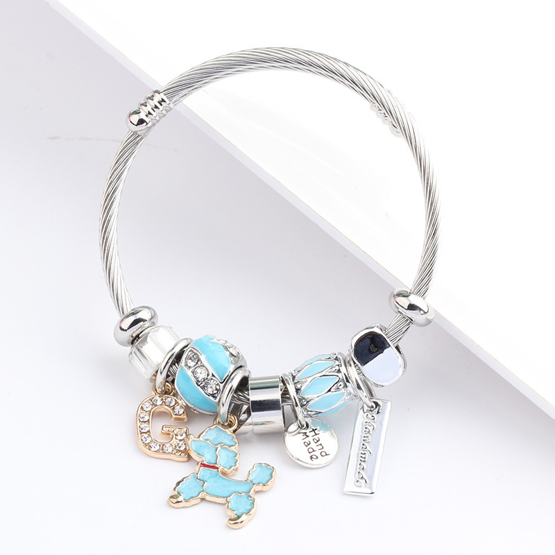 Popular DIY Charm Bracelet For Women High Quality Stainless Steel Cuff Bracelet Accept Small Order Client's Design New Jewelry