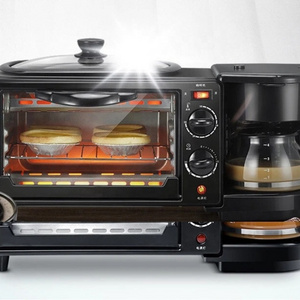 In stock Factory Price Smart Automatic Makers Electric Coffee Toaster Breakfast Making Machine 3 in 1 Breakfast Maker