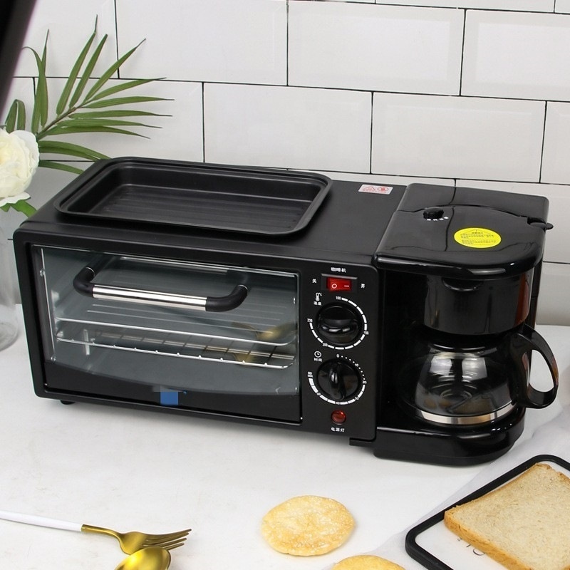 In stock Factory Price Smart Automatic Makers Electric Coffee Toaster Breakfast Making Machine 3 in 1 Breakfast Maker