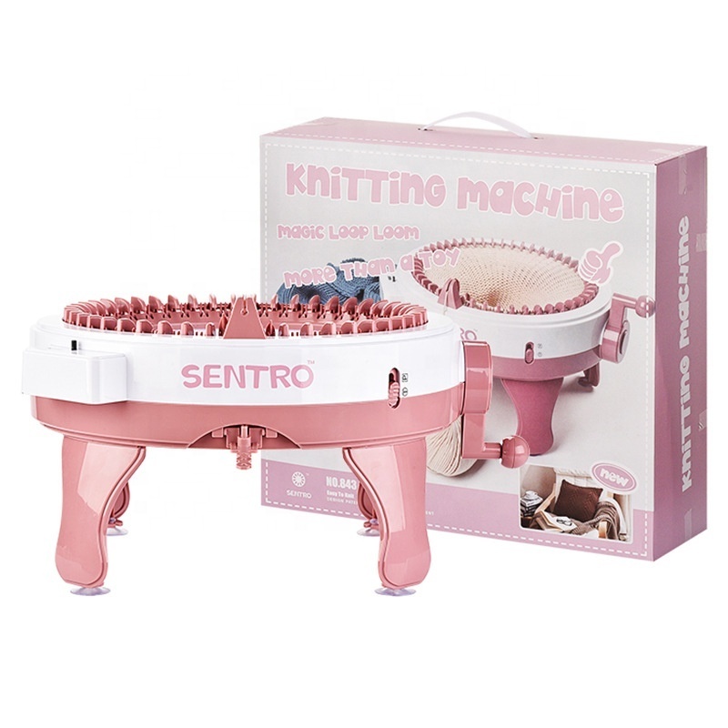 New design Sentro Knitting Machine 48 Needle Hand Convenient Knitting Machine Circular Knitting Toy for Children