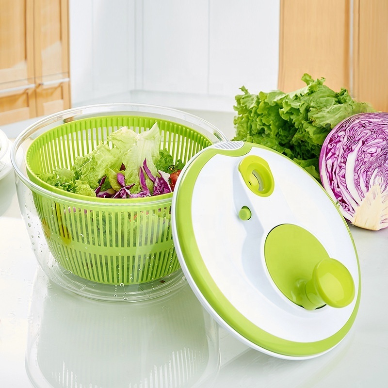 2023 New Design Kitchen Tools & Gadgets Vegetable Spin Dryer Hot Sale Mini Salad Spinner