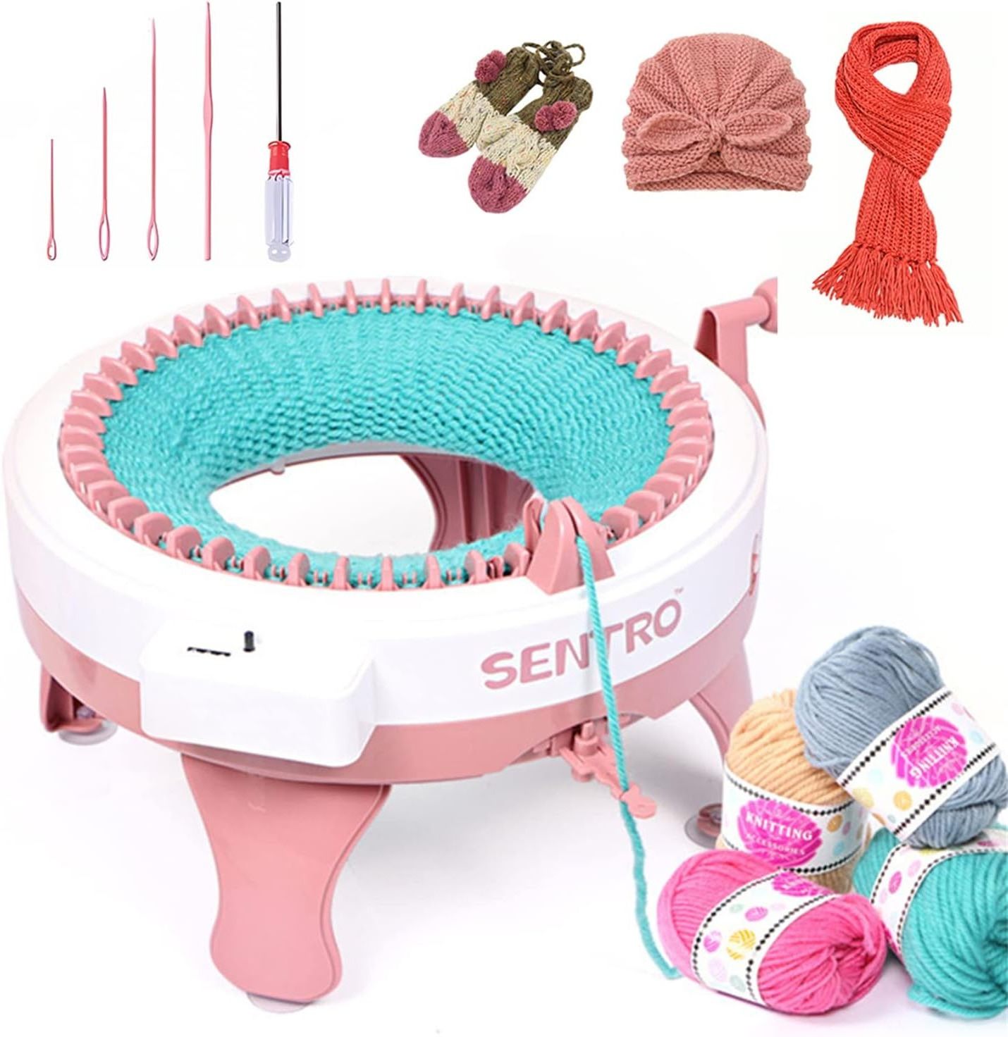 New design Sentro Knitting Machine 48 Needle Hand Convenient Knitting Machine Circular Knitting Toy for Children