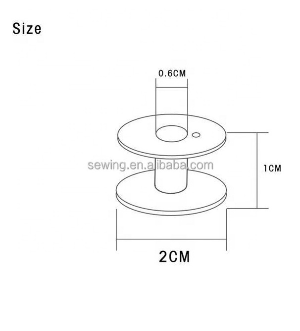 Bobbin Case Plastic Box 25 Pcs Sewing Bobbin Transparent Plastic Empty Bobbins Sewing Machine Spools With Case