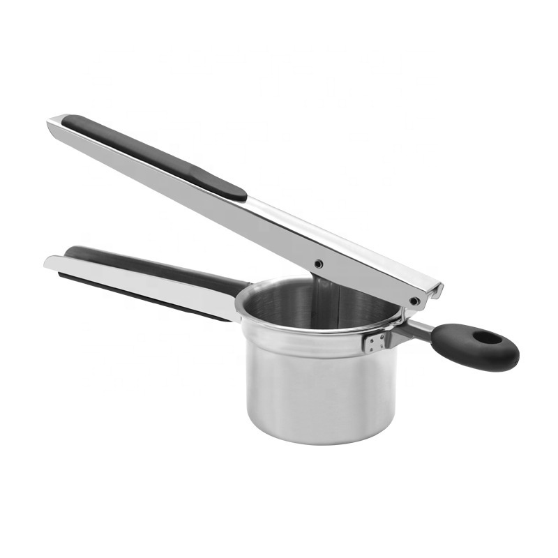 Kitchen Utensils Set Multi-Use Non Slip Handle Potato Ricer Manual Masher Potato Stainless Steel Potato Masher