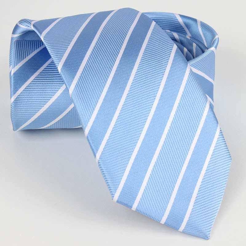 Wholesale Men's Business Casual 7cm Polyester Silk Tie Men's Striped Trend Accessories Formal Necktie