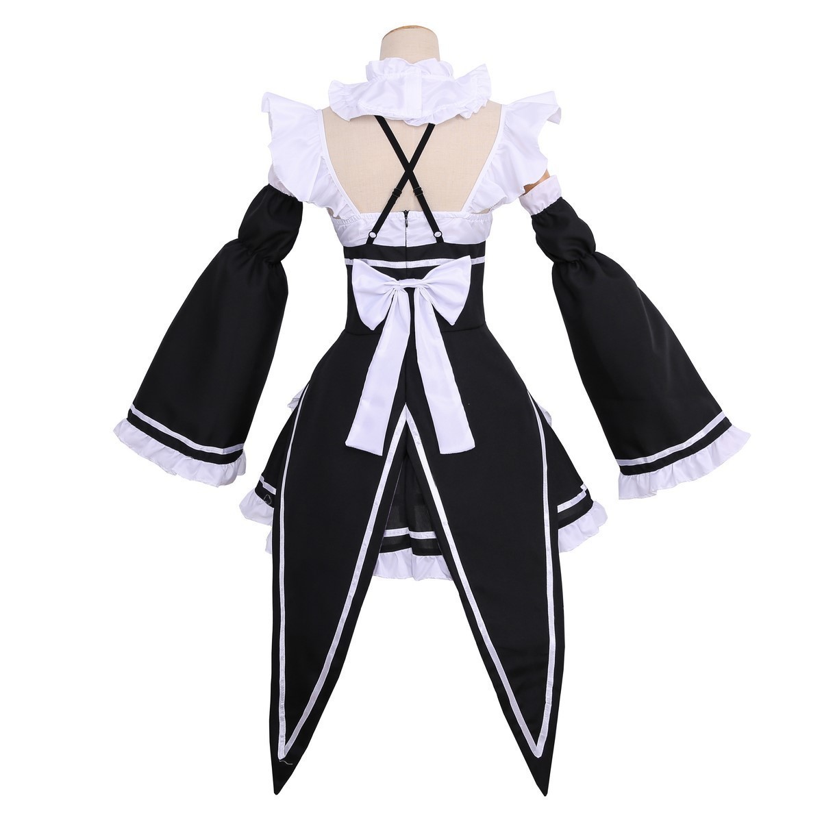 Showman Japan Anime Cosplay Rem Ram Maid Dress Cosplay Party Costume for Women cos dress