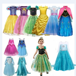 movie baby party dress princess dress for girls kid Up Fancy Costume Cosplay Outfit Kids Christmas birthday day dress