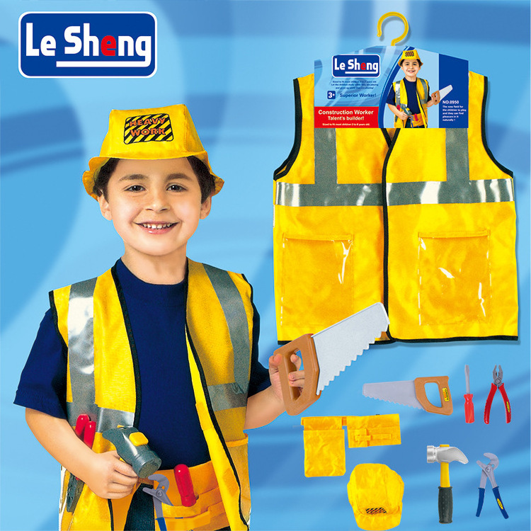 boy Garden trimmer logger Construction Worker repairer Costume for kids Children fany dress Role Play Set