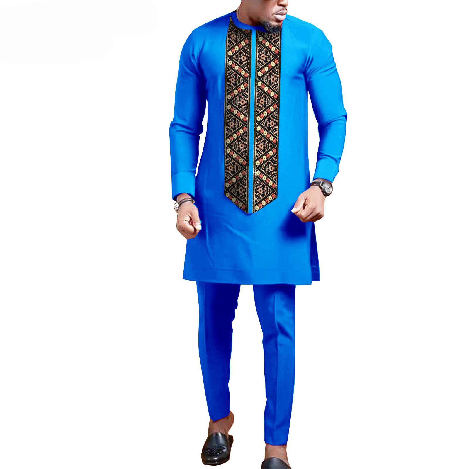 African clothing factory good quality muslim wedding dress for men clothing arabic thobe african men traditional outfit suit