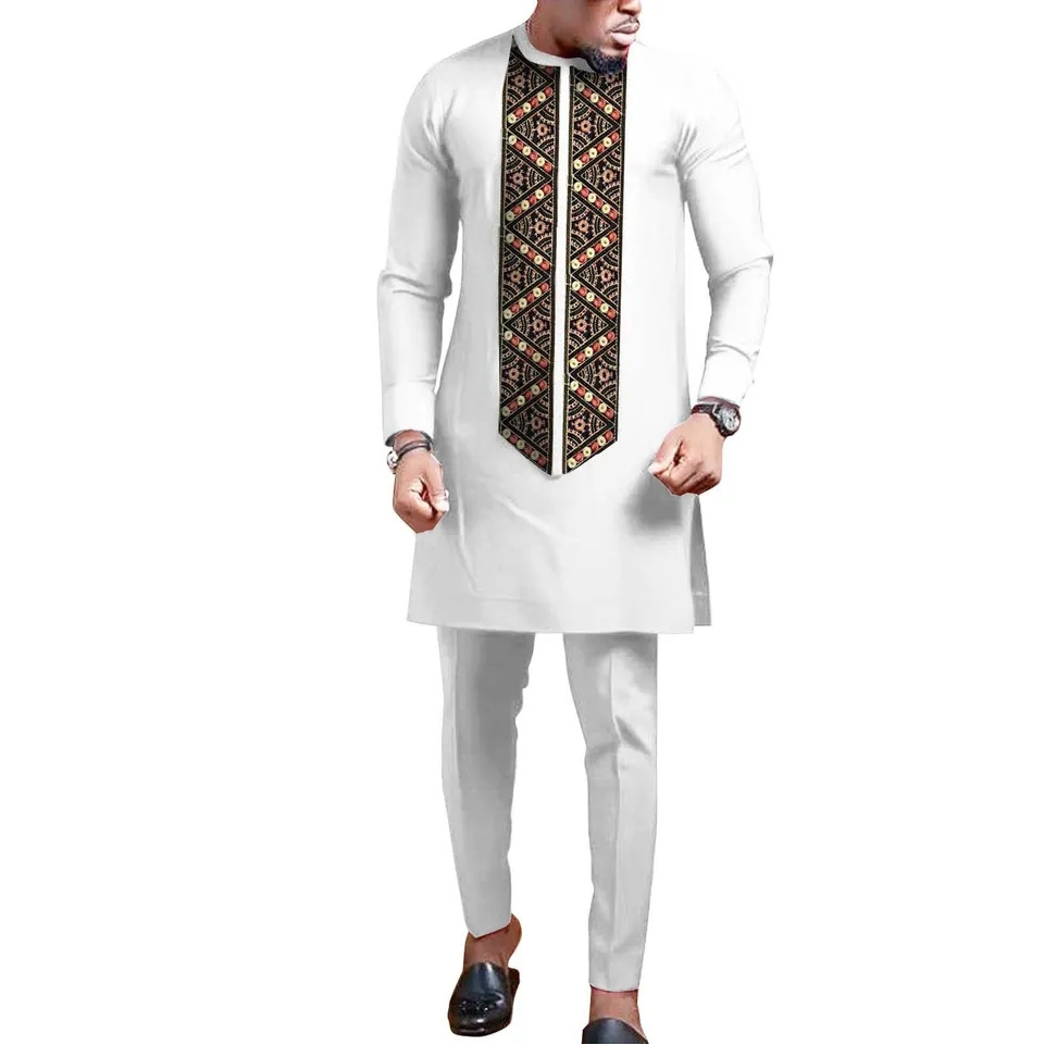 African clothing factory good quality muslim wedding dress for men clothing arabic thobe african men traditional outfit suit