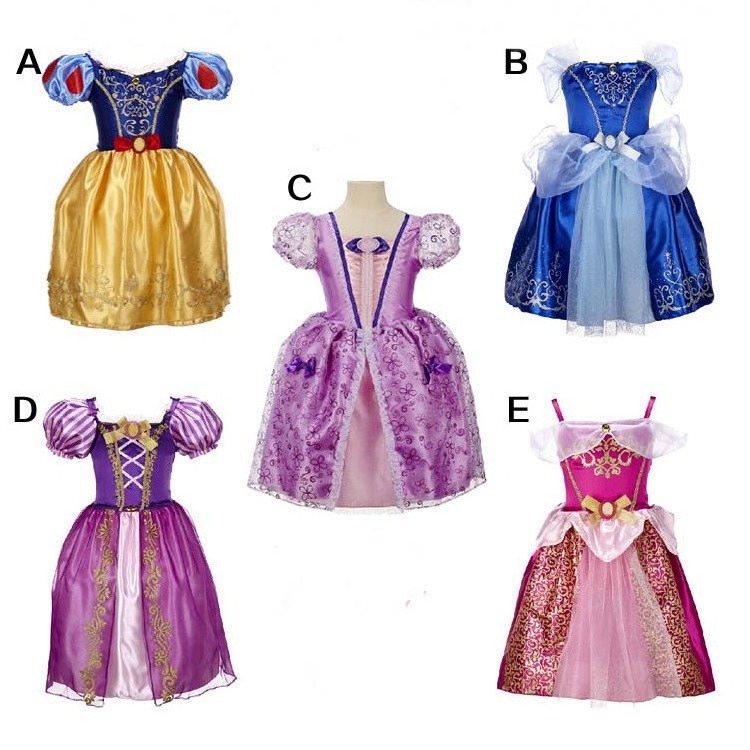 movie baby party dress princess dress for girls kid Up Fancy Costume Cosplay Outfit Kids Christmas birthday day dress