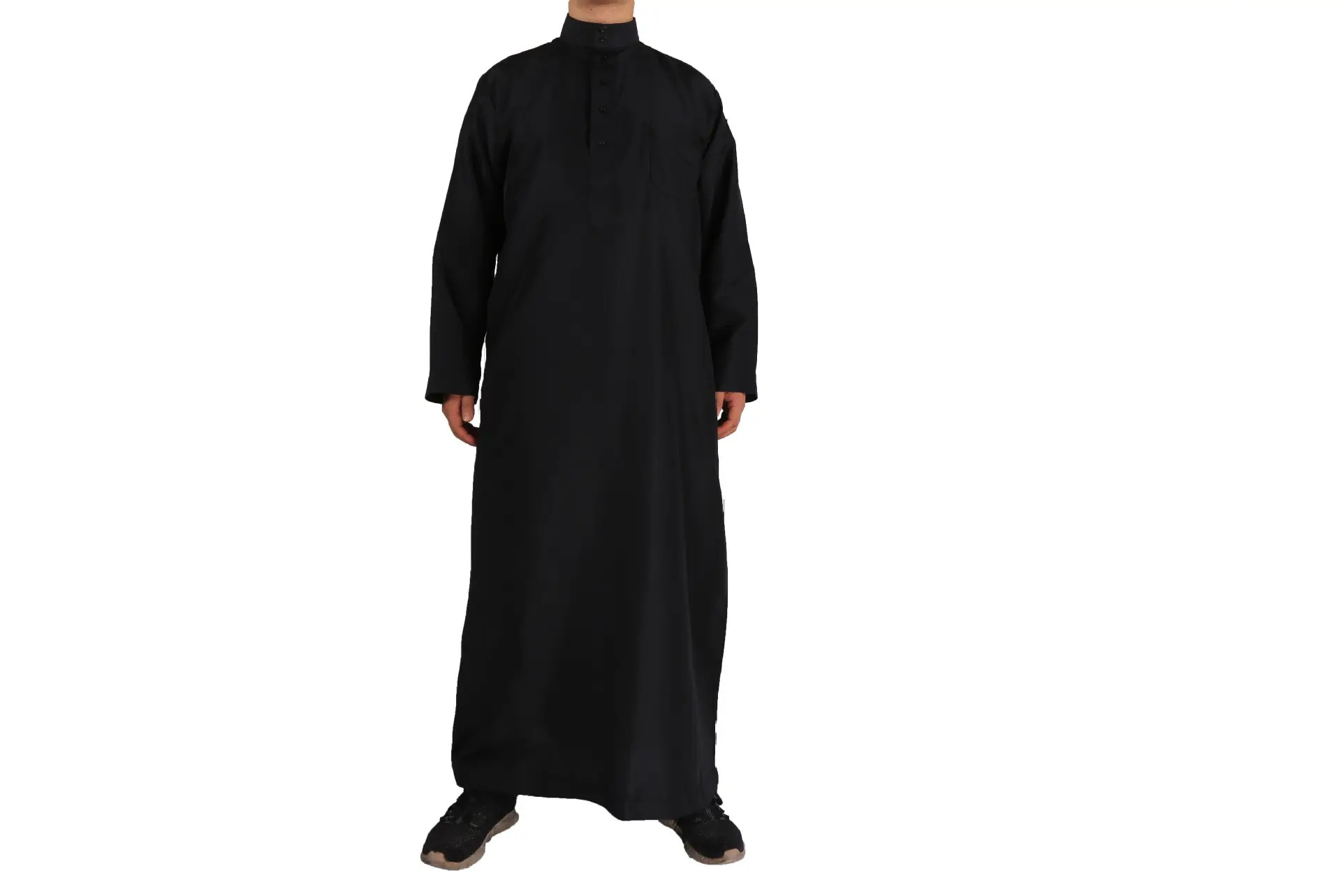 Al Haramain Good Quality shiny material Saudi Jalabya Thobe For Muslim Men Factory Wholesale Haramain Men Islamic Clothing 2023