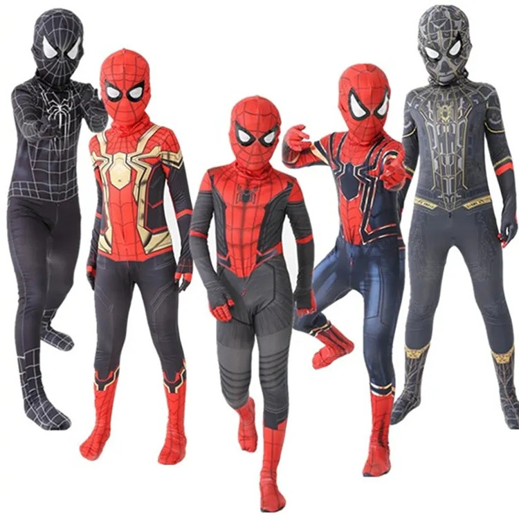 Halloween Boys Jumpsuit Superhero Onesie Anime Character Miles Cosplay Spiderman Suits Costume For Kids boys images