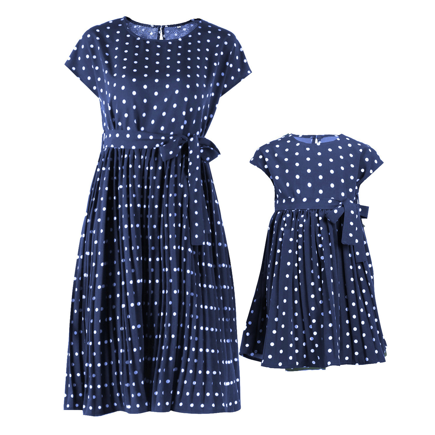 Polka Dot Sleeveless Mother and daughter family matching dress mom mommy and me Clothes Baby Girl Dress Clothing