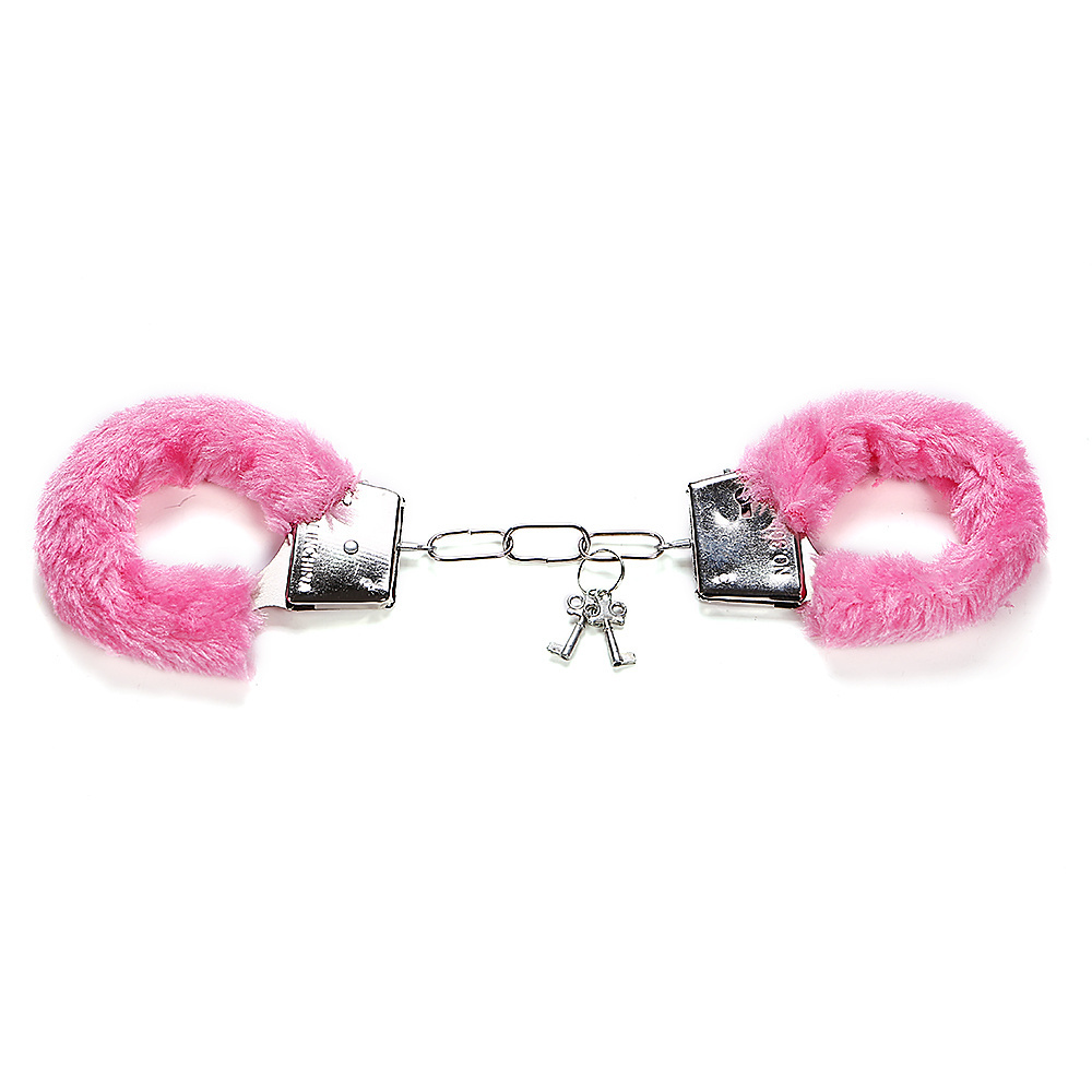 Stainless Steel Plush Metal Handcuffs Sex toys for couples Ankle Cuffs Fuzzy Hand cuffs Sexy Toys for Sex BDSM Games