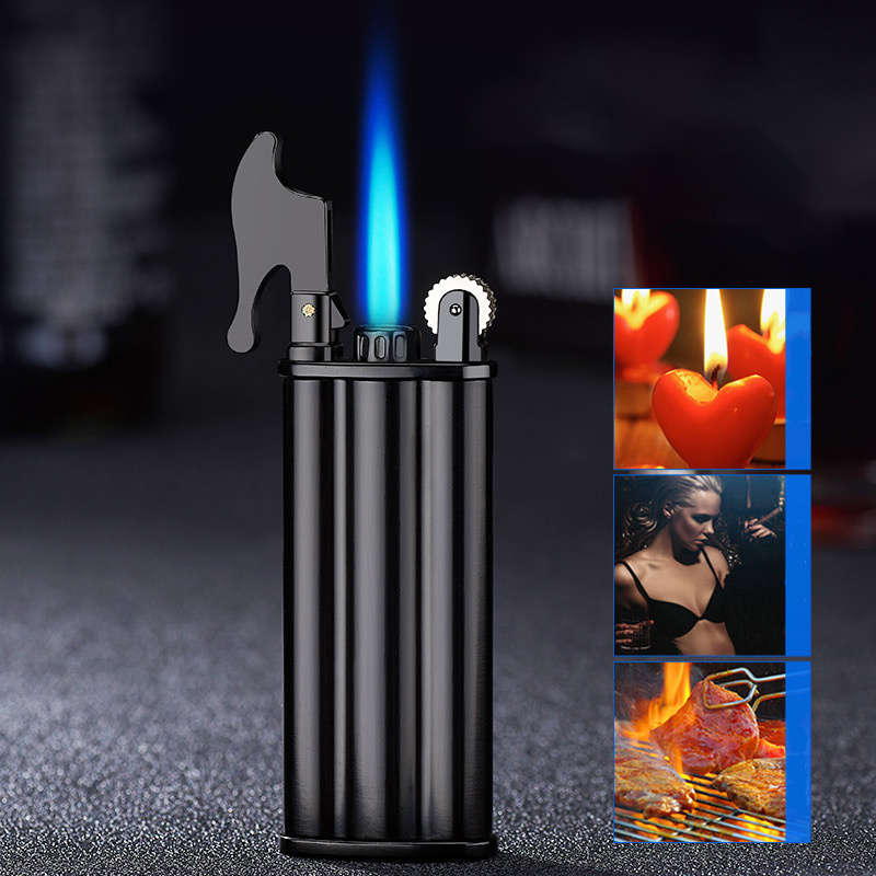 Grinding wheel Jet Torch Flint Gas Lighter Adjust Flame Size Windproof Refillable Butane Cigarette Lighter