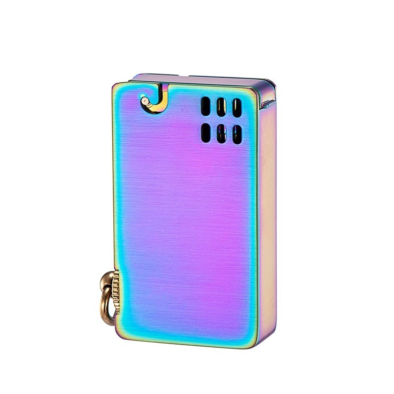 Grinding wheel open flame classic windproof kerosene gift lighter  laser engraving custom lighter