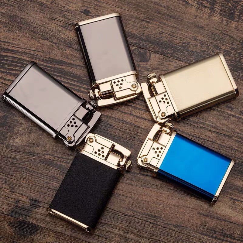 New Zorro kerosene lighter side press automatic bounce ignition metal brass lighter