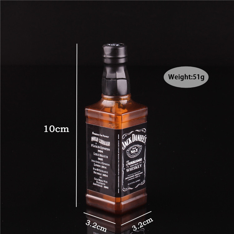 Hot Sales open flame wine botter fashion lighters Whiskey bottle inflatable lighter for cigarette