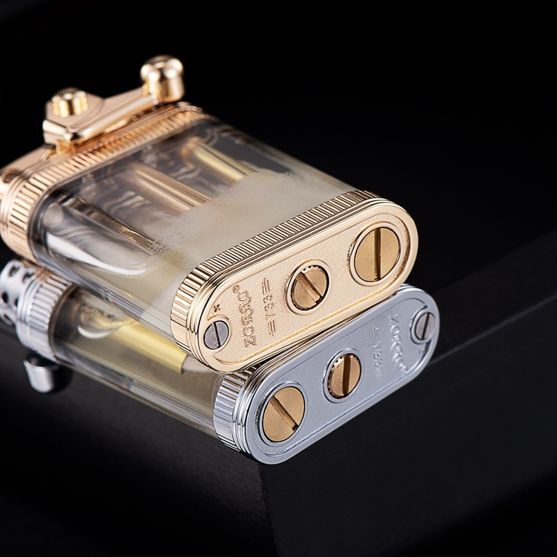 ZORRO Luminous quicksand windproof kerosene lighter cigarette lighter gift box