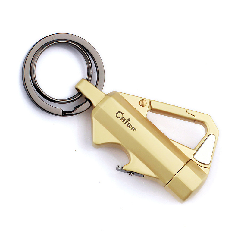 Chief Kerosene Lighter Beer Opener Keychain Creative Lighter