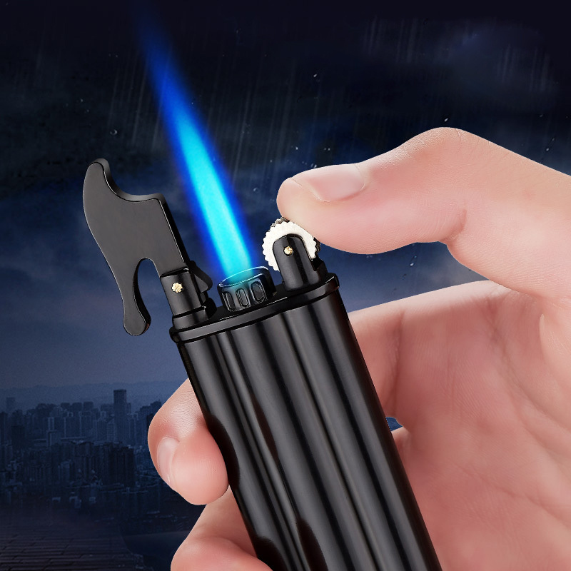 Grinding wheel Jet Torch Flint Gas Lighter Adjust Flame Size Windproof Refillable Butane Cigarette Lighter