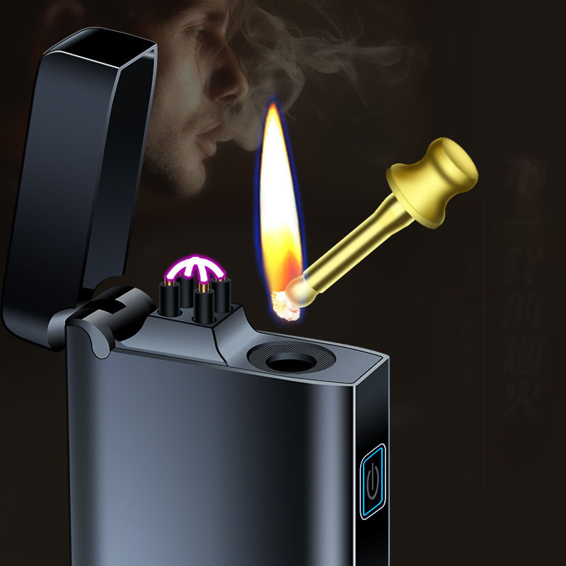 Kerosene charging all-in-one lighter double arc oil electric double use lighter