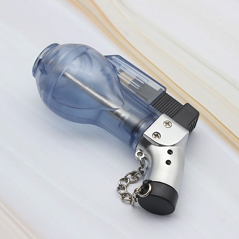 Small wine bottle creative gas lighter gourd welding torch straight into windproof lighter