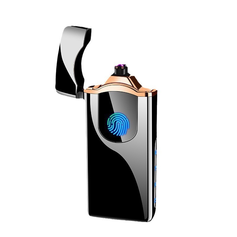 New Six Arc lighter fingerprint touch sensing ignition usb recharge lighter