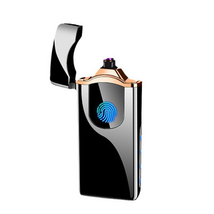 New Six Arc lighter fingerprint touch sensing ignition usb recharge lighter