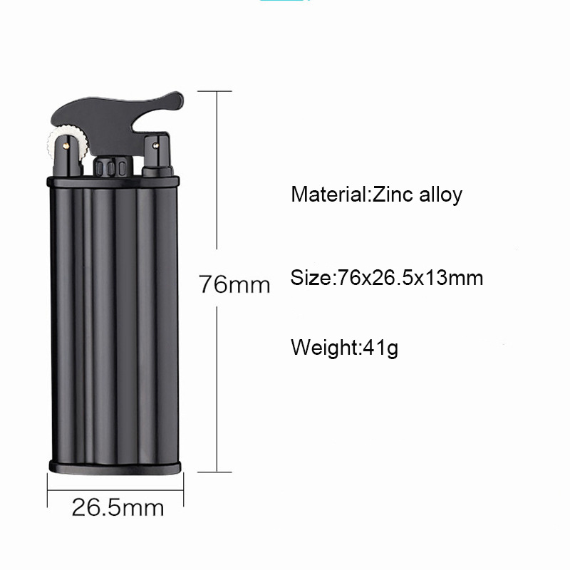 Grinding wheel Jet Torch Flint Gas Lighter Adjust Flame Size Windproof Refillable Butane Cigarette Lighter